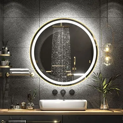 알루미늄 합금 프레임이 있는 스마트 터치 LED 거울